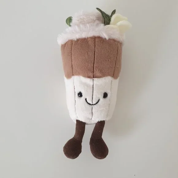 Jellycat Shanghai Amuseables Yulania Latte Exclusive Valentine's Day Plush Toy - Picture 2 of 7